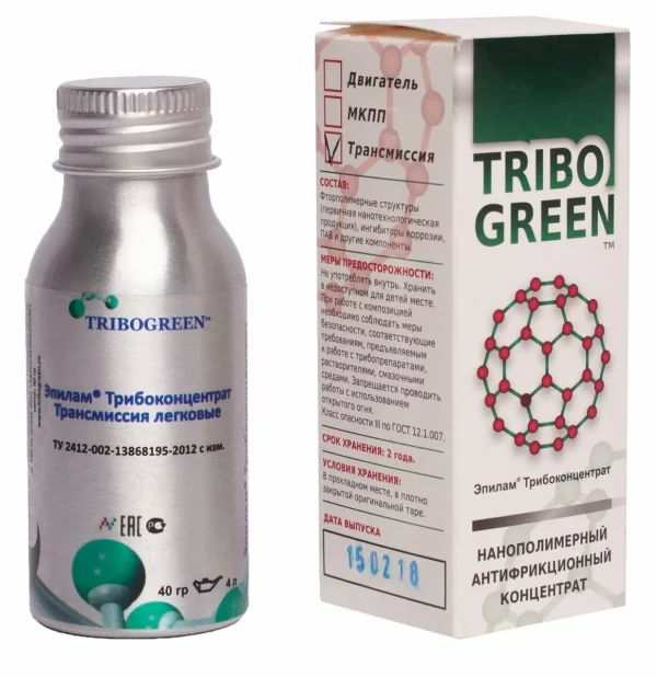 Присадка Tribogreen "Эпилам Трибоконцентрат", МКПП легковые 0,04л (220700632)